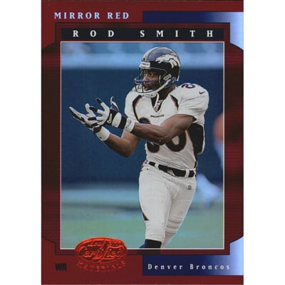 2001 Leaf Certified Materials Mirror Red #77 Rod Smith