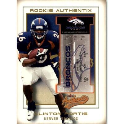 2002 Fleer Authentix Second Row #120 Clinton Portis