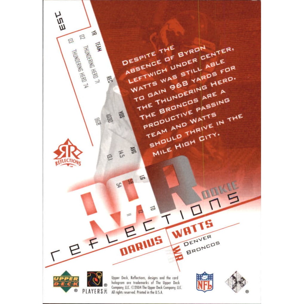 2004 Reflections Red #153 Darius Watts