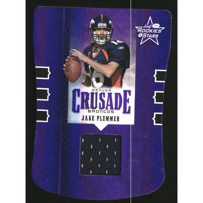 2005 Leaf Rookies and Stars Crusade Materials Die Cut #C12 Jake Plummer