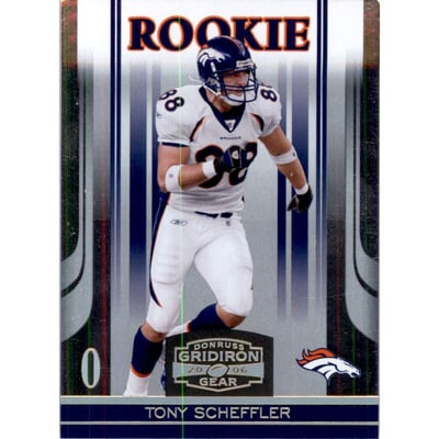 2006 Donruss Gridiron Gear Gold Holofoil O's #195 Tony Scheffler