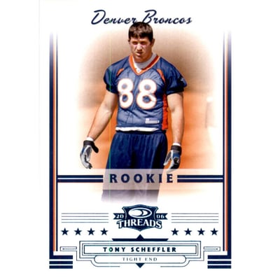 2006 Donruss Threads Retail Blue #167 Tony Scheffler