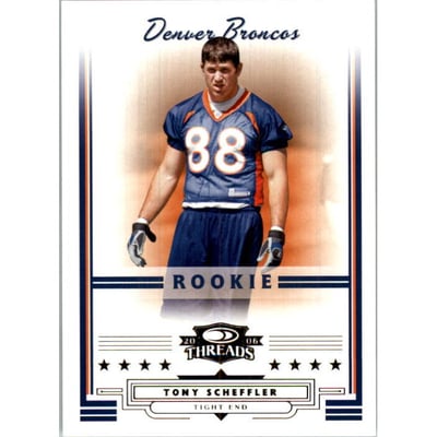 2006 Donruss Threads Retail Pewter #167 Tony Scheffler