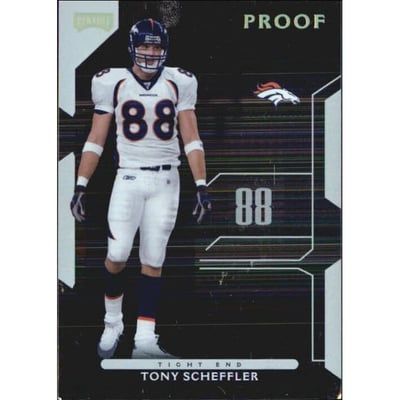 2006 Playoff NFL Playoffs Gold Proof #110 Tony Scheffler