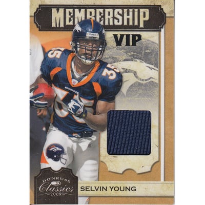 2009 Donruss Classics Membership VIP Jerseys #22 Selvin Young