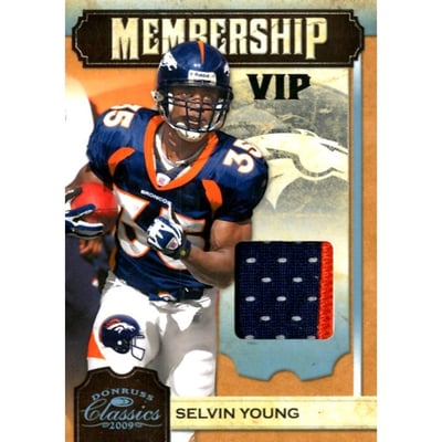 2009 Donruss Classics Membership VIP Jerseys Prime #22 Selvin Young