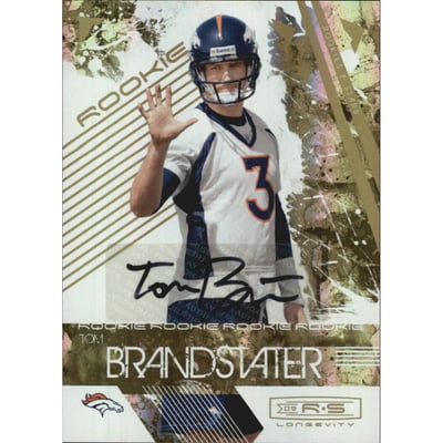 2009 Donruss Rookies and Stars Longevity Autographs #194 Tom Brandstater/100