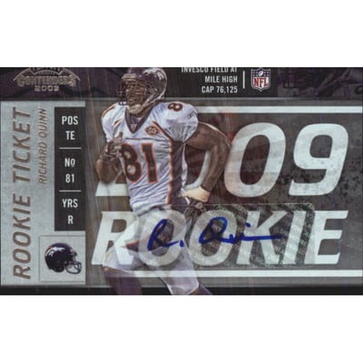 2009 Playoff Contenders #197 Richard Quinn AU RC