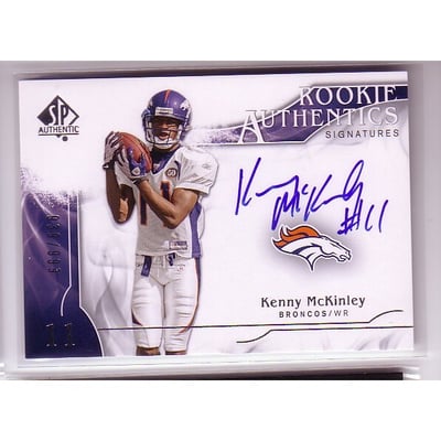 2009 SP Authentic #319 Kenny McKinley AU RC