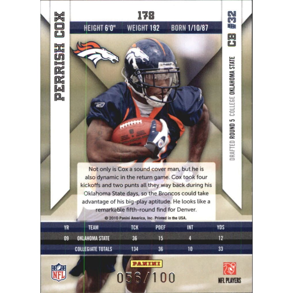 2010 Epix Gold #178 Perrish Cox