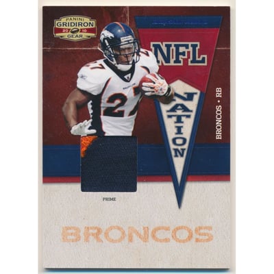 2010 Panini Gridiron Gear NFL Nation Jerseys Prime #22 Knowshon Moreno/50
