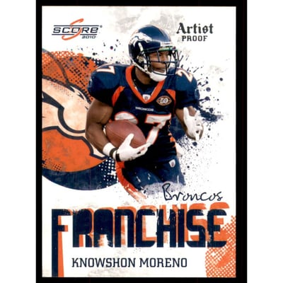 2010 Score Franchise Artist's Proof #16 Knowshon Moreno
