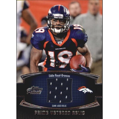 2011 Topps Prime Veteran Relics #PVRER Eddie Royal