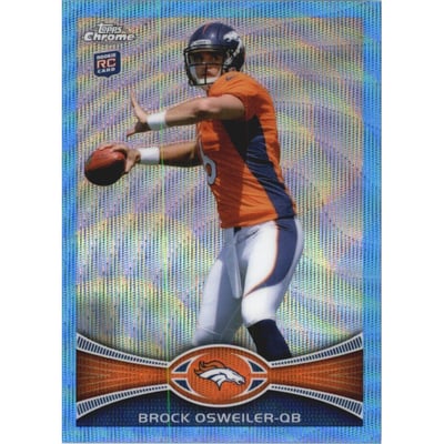 2012 Topps Chrome Blue Wave Refractors #BW210 Brock Osweiler