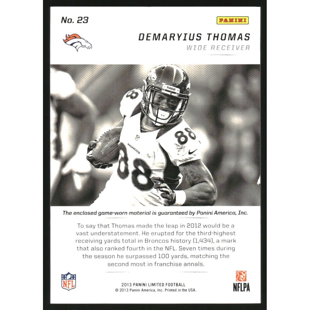 2013 Limited Threads #23 Demaryius Thomas/99