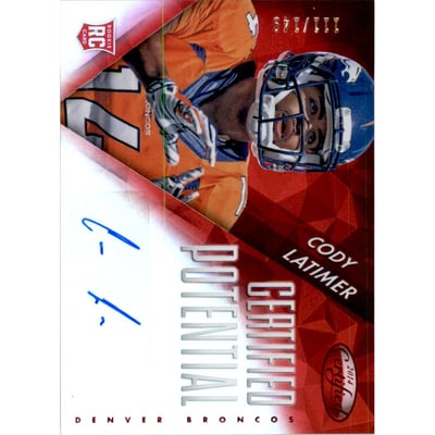 2014 Certified Potential Autographs Mirror Red #PCL Cody Latimer/149