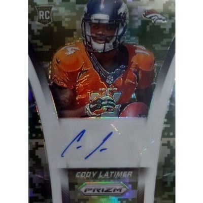 2014 Panini Prizm Rookie Autographs Prizms Camo #ARCL Cody Latimer/200
