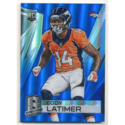 2014 Panini Spectra Prizms Blue #197 Cody Latimer