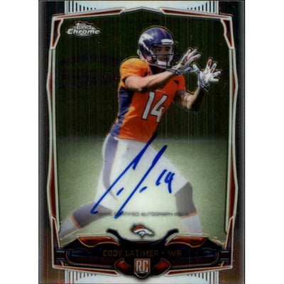 2014 Topps Chrome Mini Rookie Autographs #211 Cody Latimer