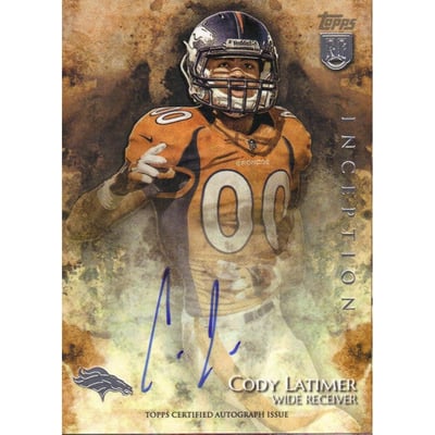 2014 Topps Inception #53R Cody Latimer AU RC