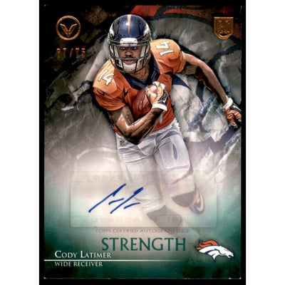 2014 Topps Valor Autographs Strength #VACL Cody Latimer