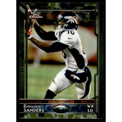 2015 Topps Chrome Mini Camo Refractors #61 Emmanuel Sanders