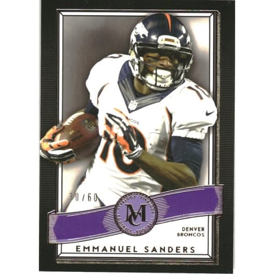 2015 Topps Museum Collection 60th Anniversary Amethyst #66 Emmanuel Sanders