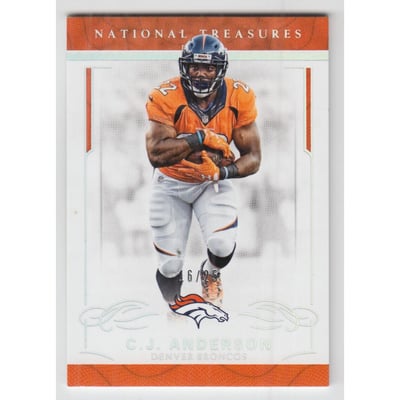 2016 Panini National Treasures Holo Silver #30 C.J. Anderson