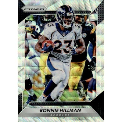 2016 Panini Prizm Prizms Blue Wave #124 Ronnie Hillman