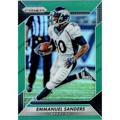 2016 Panini Prizm Prizms Green #144 Emmanuel Sanders