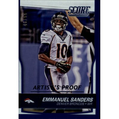 2016 Score Jumbo Artist's Proof #100 Emmanuel Sanders