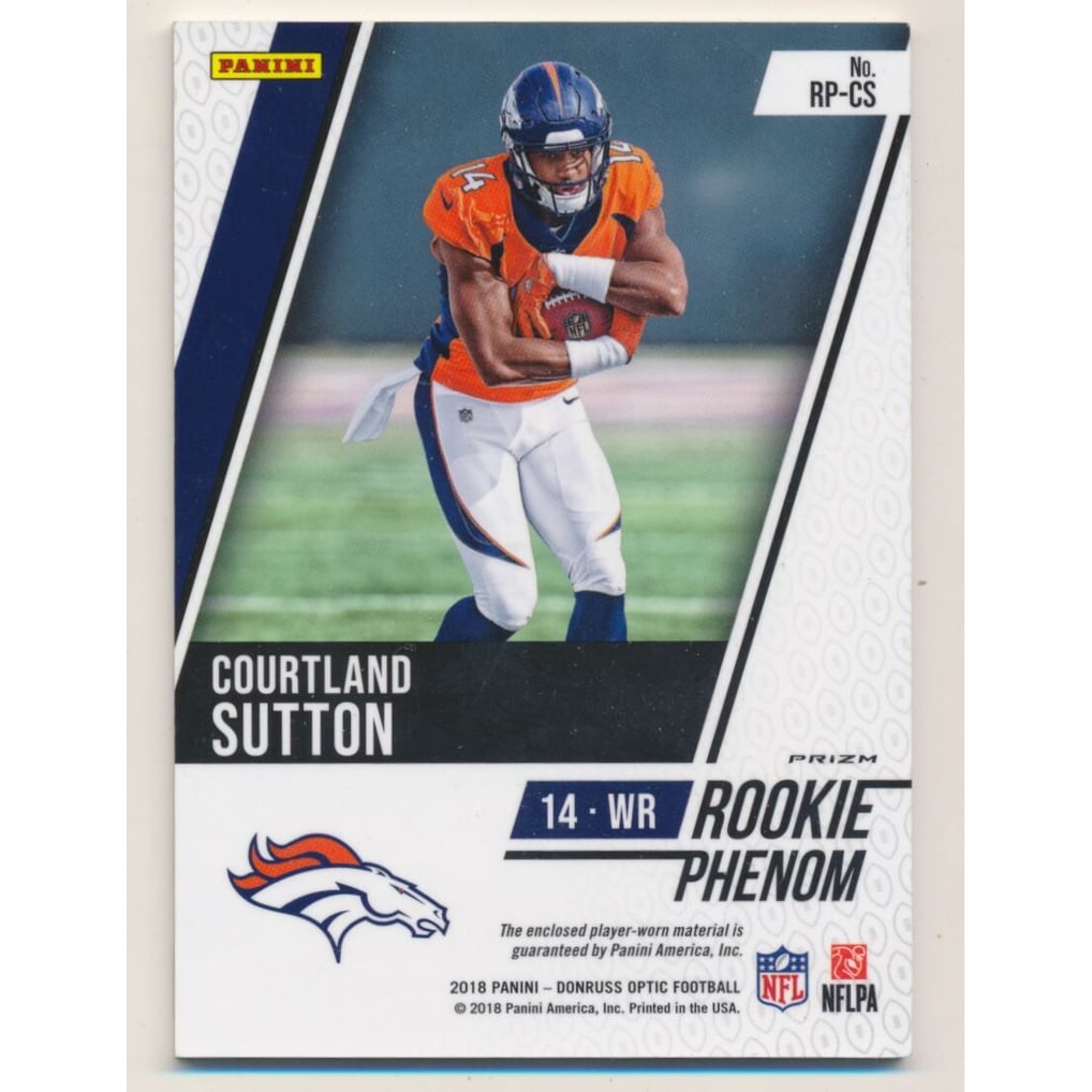 2018 Donruss Optic Rookie Phenoms Jerseys #13 Courtland Sutton