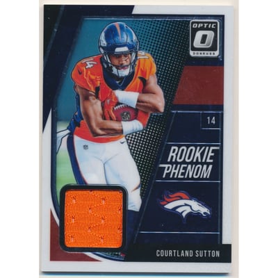 2018 Donruss Optic Rookie Phenoms Jerseys #13 Courtland Sutton