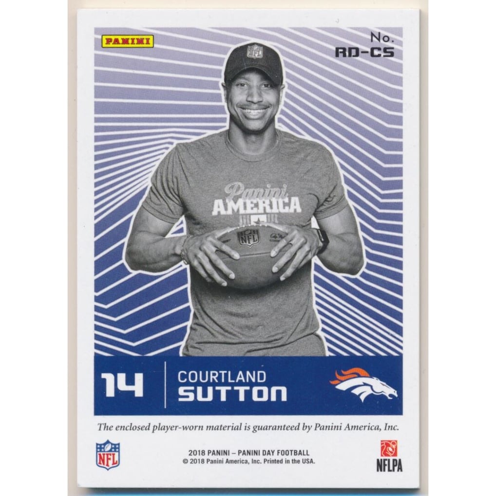 2018  Panini Day Rookie Debut #RDCS Courtland Sutton