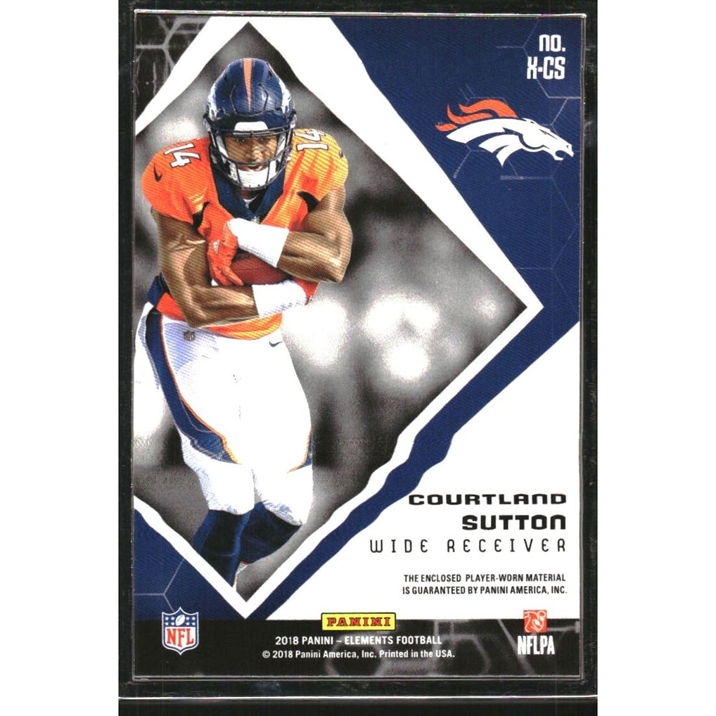 2018 Panini Elements Xenon Rookie Jumbo Materials #17 Courtland Sutton/125