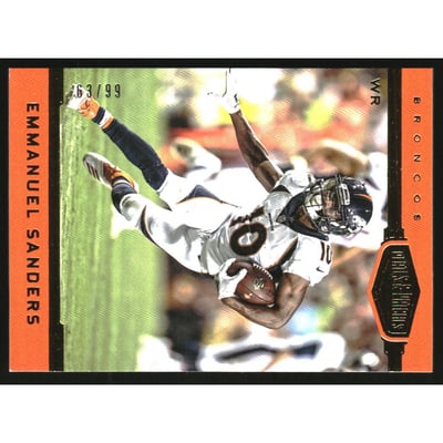 2018 Panini Plates and Patches #58 Emmanuel Sanders