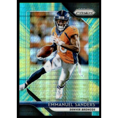 2018 Panini Prizm Prizms Hyper #139 Emmanuel Sanders