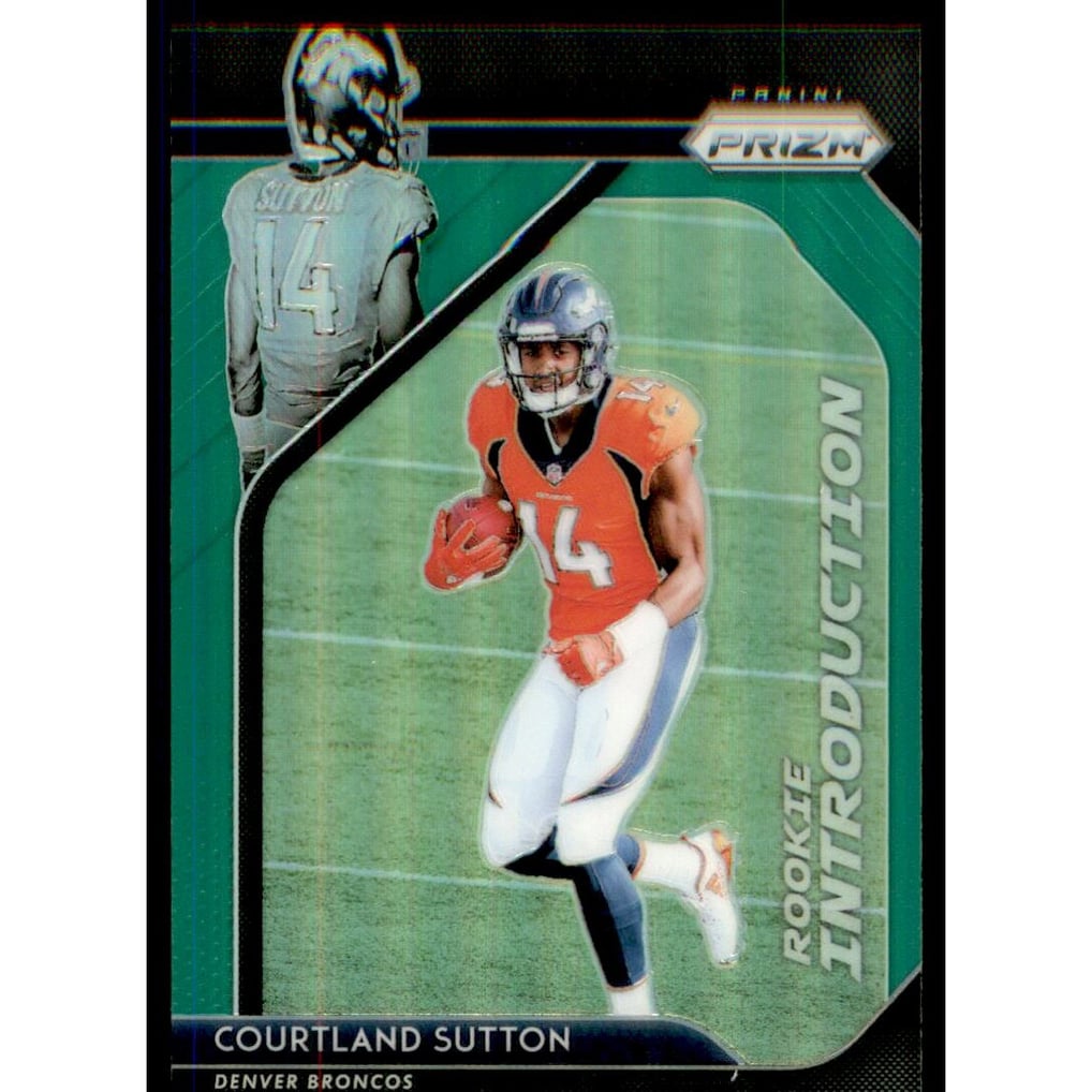 2018 Panini Prizm Rookie Introduction Prizms Green #15 Courtland Sutton