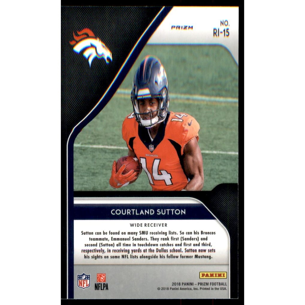 2018 Panini Prizm Rookie Introduction Prizms Green #15 Courtland Sutton