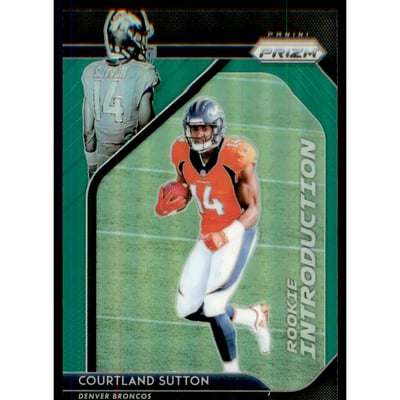 2018 Panini Prizm Rookie Introduction Prizms Green #15 Courtland Sutton
