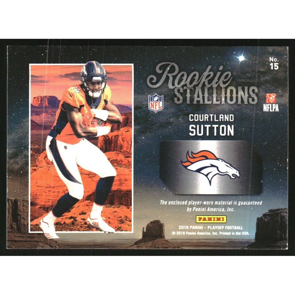 2018 Playoff Rookie Stallions Jerseys #15 Courtland Sutton