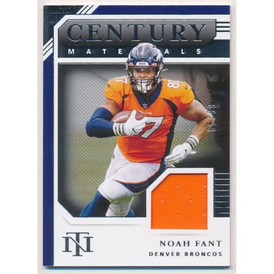 2020 Panini National Treasures Century Materials #72 Noah Fant