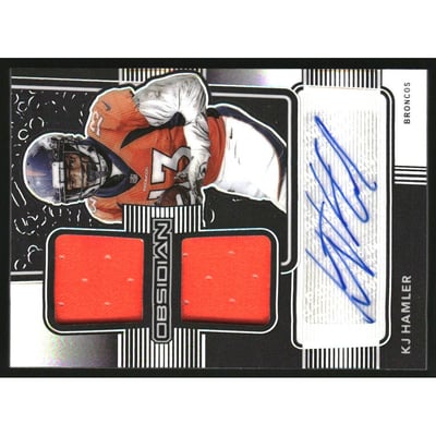2020 Panini Obsidian Rookie Jersey Ink #19 K.J. Hamler/150