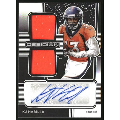 2020 Panini Obsidian Rookie Jersey Ink #19 K.J. Hamler/150