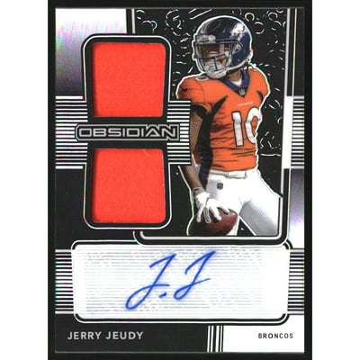 2020 Panini Obsidian Rookie Jersey Ink #6 Jerry Jeudy/150