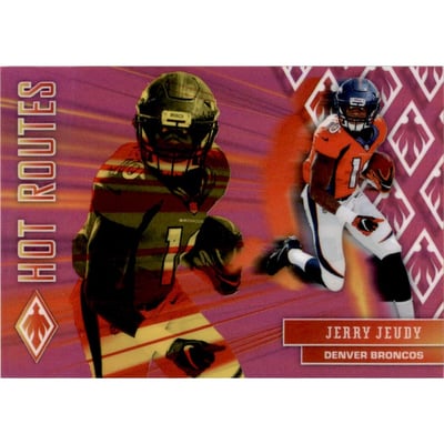 2020 Panini Phoenix Hot Routes Pink #18 Jerry Jeudy