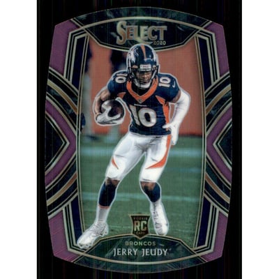 2020 Select Prizm Purple Die Cut #256 Jerry Jeudy