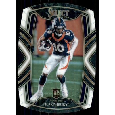 2020 Select Prizm White Die Cut #256 Jerry Jeudy