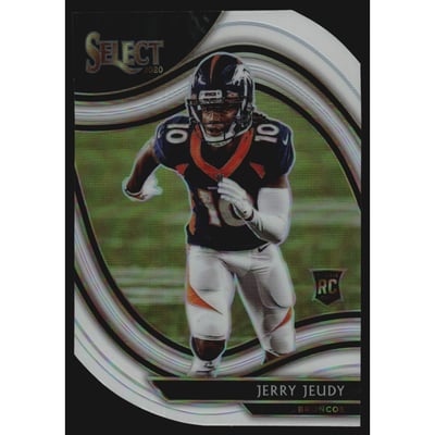 2020 Select Prizm White Die Cut #356 Jerry Jeudy