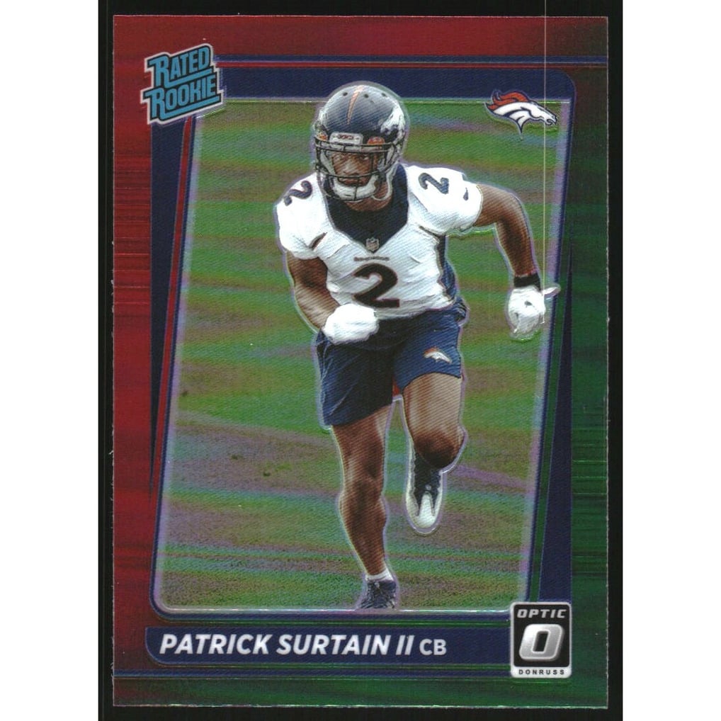 2021 Donruss Optic Rated Rookie Preview Red and Green #330 Patrick Surtain II